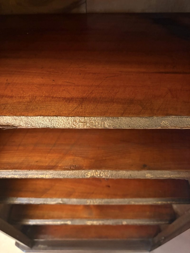 Antique Victorian Mahogany Sheet Music Cabinet